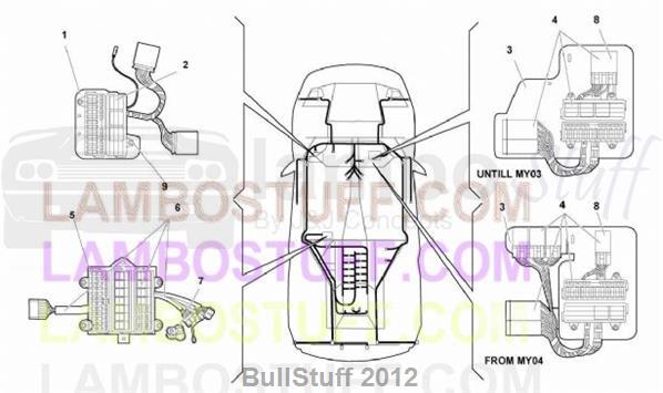 2005 Lamborghini MURCIELAGO ROADSTER JAPAN ELECTRICAL SYSTEM (61.04.00)